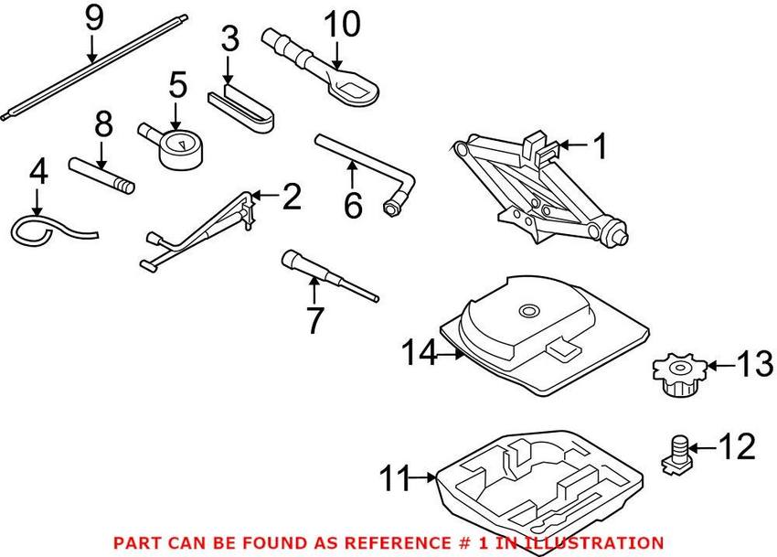 Audi Jack 8K0011031M